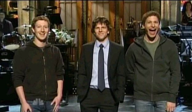 Video: Jesse Eisenberg 'Awk-Berg' Meeting With Mark Zuckerberg on 'SNL'