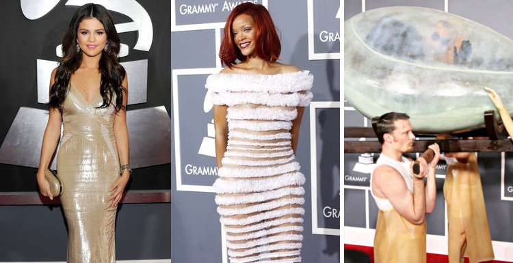 selena gomez red carpet dresses. 2011 Grammys: Selena Gomez,