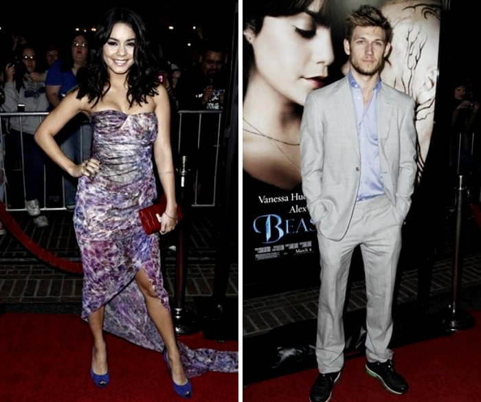 Vanessa Hudgens Premieres Alex Pettyfer And Vanessa Hudgens Kiss. Vanessa Hudgens Premieres
