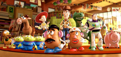The toy gang finds themselves thrown away in 'Toy Story 3'