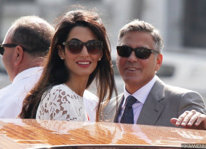 Amal Sports Rounder Tummy During Outing With George Clooney in Barcelona