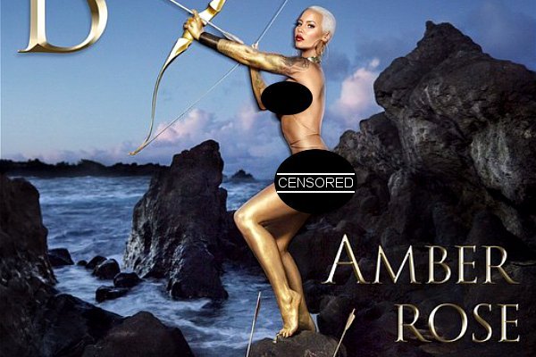 Amber Rose Poses Nude for Her Book's Cover