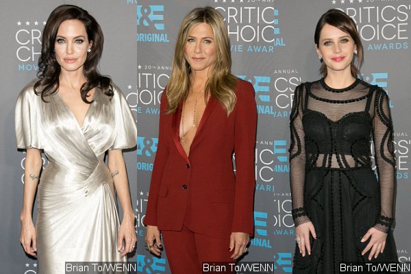 Angelina Jolie, Jennifer Aniston, Felicity Jones Glam Up for 2015 Critics' Choice Awards