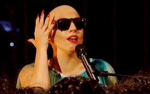 bald-lady-gaga-sings-hair-on-paul-o-grad