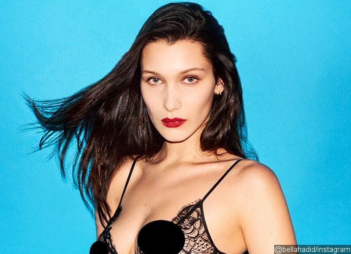 Bella Hadid Flashes Nipples in Lace Bra. See the Flesh-Baring Snap!