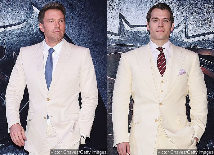 Ben Affleck and Henry Cavill Play Twinsie for 'Batman v Superman' Premiere