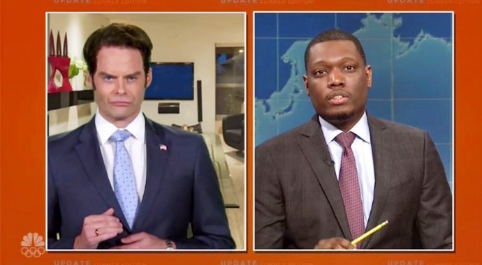 Watch Bill Hader Spoof Anthony Scaramucci on 'SNL's Weekend Update'