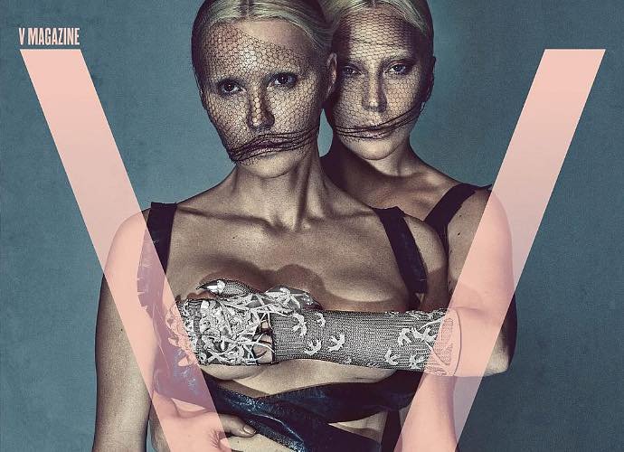 Bold Lady GaGa Grabs Woman's Bare Breast in New V Magazine Cover
