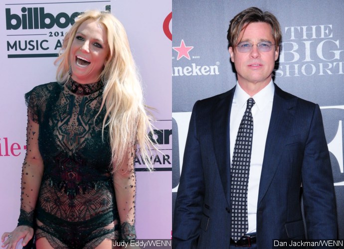 Britney Spears Is Super Happy That Brad Pitt Is Single Again