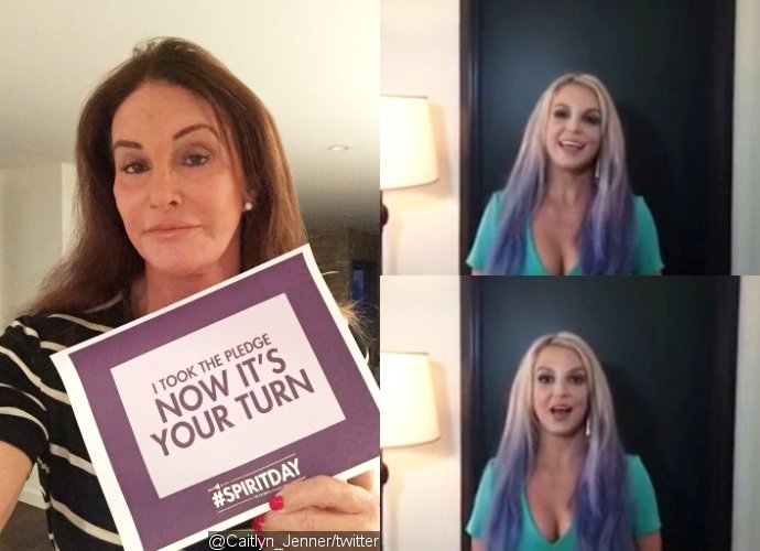 Caitlyn Jenner, Britney Spears and More Go Purple to Stand Up Against Bullying