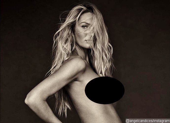 Candice Swanepoel Poses Topless, Announces the Sex of Her Baby