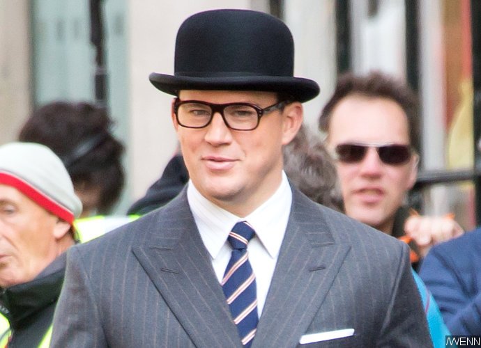 Channing Tatum Looks Dapper Filming 'Kingsman 2' in London. See the New Set Photos