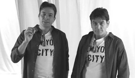 Charlie Sheen Meets His Clone in Jimmy Fallon's Mock Cologne Ad