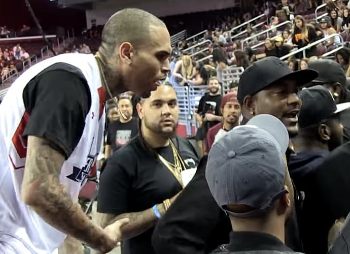 Chris Brown Caught Yelling at a Fan During Charity Basketball Game