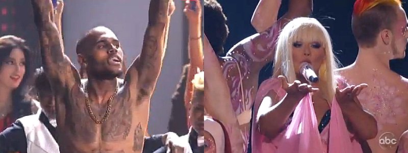 Chris Brown, Christina Aguilera and More Give Their Rocking Performance at AMAs 2012