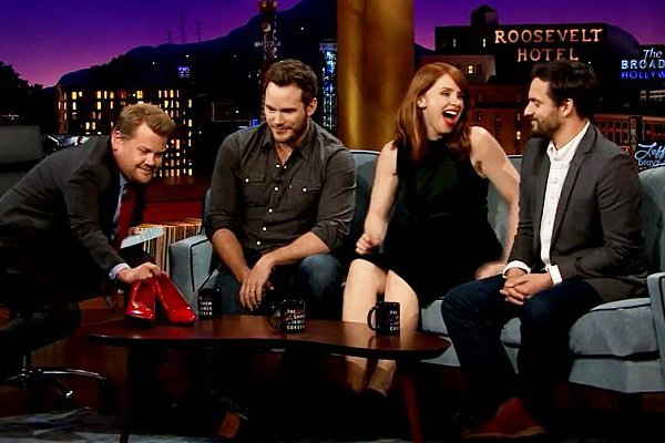 Chris Pratt Does 'Phenomenal Job' Running in Heels on 'The Late Late Show'