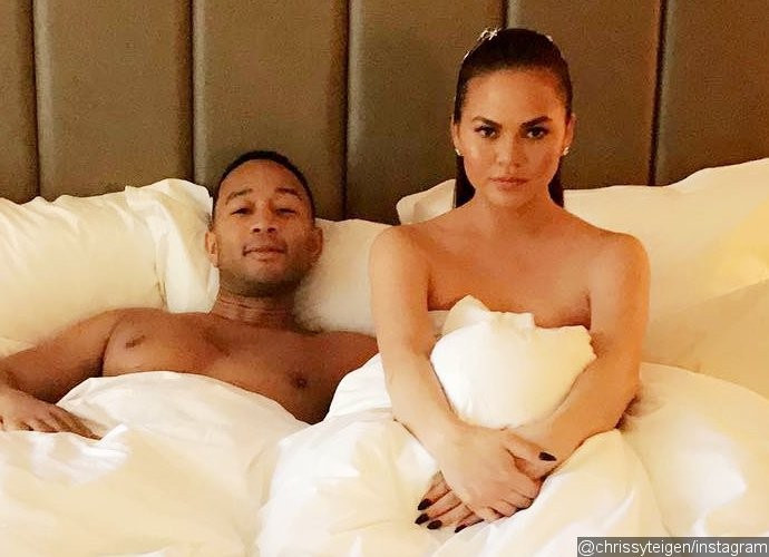 Chrissy Teigen and John Legend Pose Topless for Instagram Photo Prior to the 2017 Met Gala
