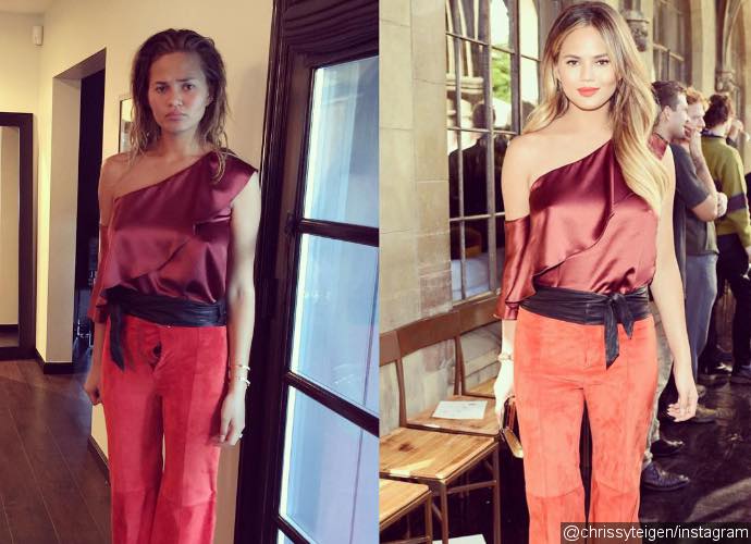 Chrissy Teigen Credits Tailors for Saving Her From Wardrobe Malfunction