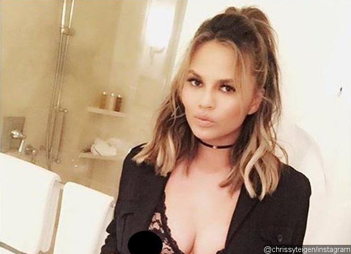 Pregnant Chrissy Teigen Flashes Nipple in Sexy Instagram Picture