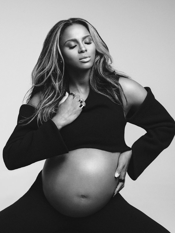 Ciara Bares Baby Bump in W, Shares Kim Kardashian Advice