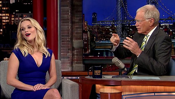 David Letterman Jokingly Insinuates That He Is Father of Reese Witherspoon's Daughter