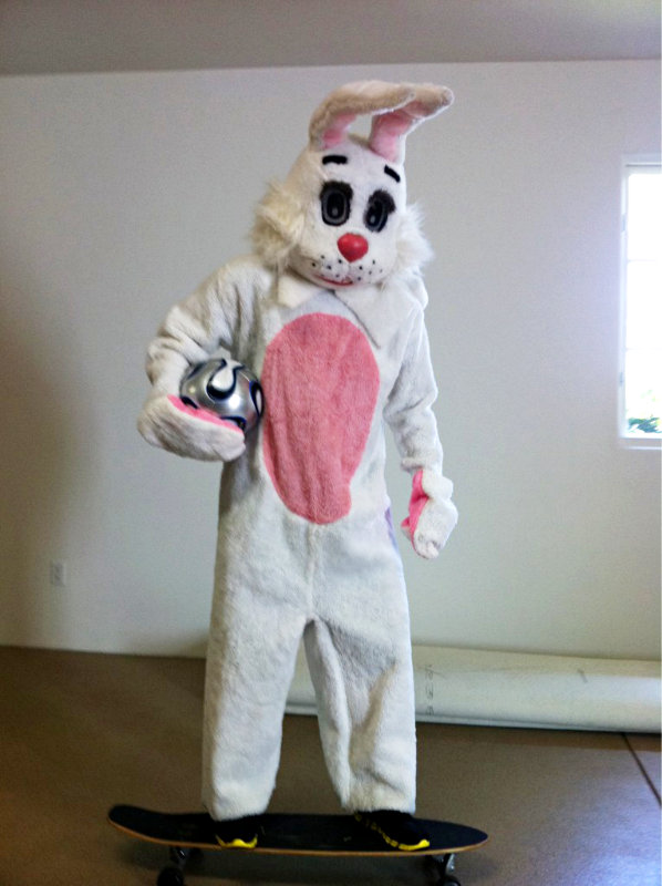 justin bieber easter bunny. and so does Justin Bieber.