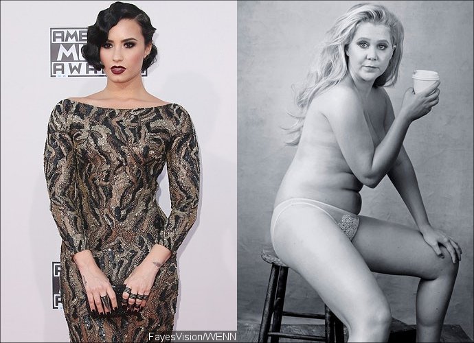 F**k Yeah! Demi Lovato Lauds Amy Schumer for Un-Retouched Semi-Nude Photo