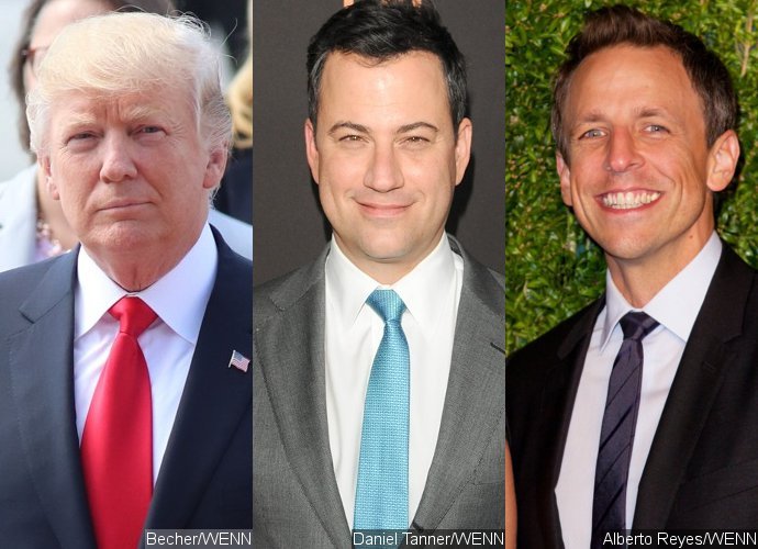Donald Trump Slams Late-Night Show Hosts on Twitter, Jimmy Kimmel and Seth Meyers React