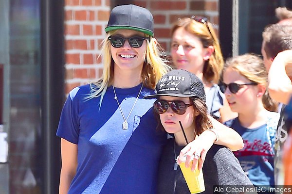 Ellen Page and Girlfriend Samantha Thomas Stepping Out Arm in Arm