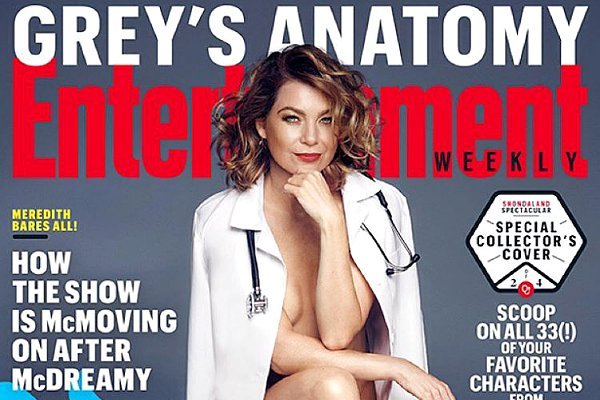 Ellen Pompeo Bares Long Legs and Cleavage for Racy Magazine Cover