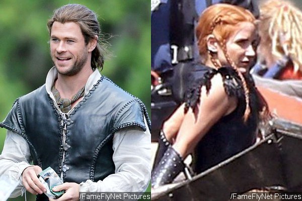 First Look at Chris Hemsworth and Jessica Chastain on 'The Huntsman' Set
