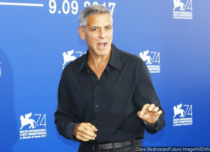 George Clooney Dishes on His Twins, Shows Off Their Photo at 'Suburbicon' After-Party