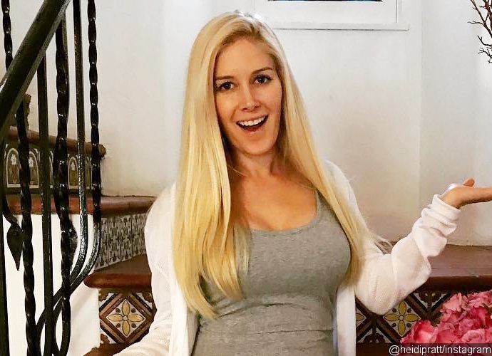 Heavily Pregnant Heidi Montag Flaunts Baby Bump in Skimpy Pink Bikini