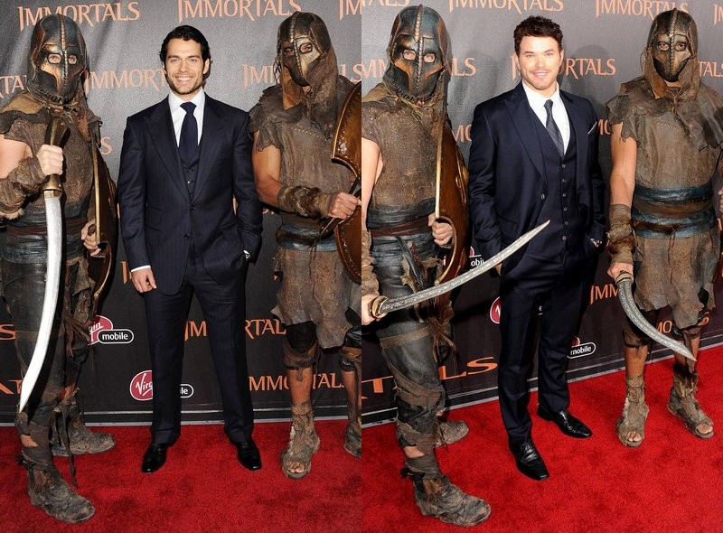 Henry Cavill and Kellan Lutz Hit Star-Studded L.A. Premiere of 'Immortals'