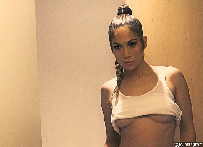J.Lo Flashes Underboobs, Pulls Down Her Pants to Show Off Hot Body