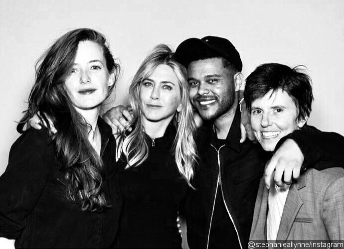 Jennifer Aniston Caught Cozying Up to The Weeknd at Ellen DeGeneres' Party