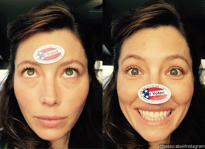 Jessica Biel Makes Fun of Her Own Husband Justin Timberlake's Voting Drama