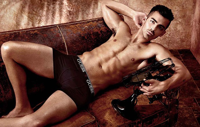 Joe Jonas Strips Down to Underwear for GUESS Campaign