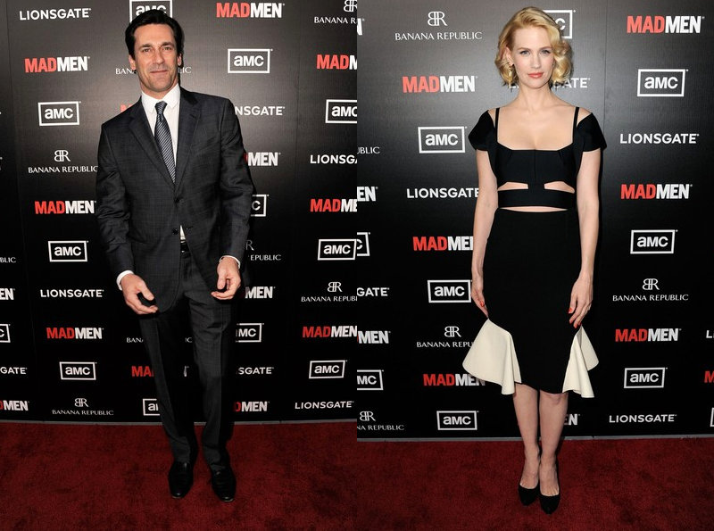 Jon Hamm and January Jones Glam Up 'Mad Men' Season 5 Big Screen Premiere