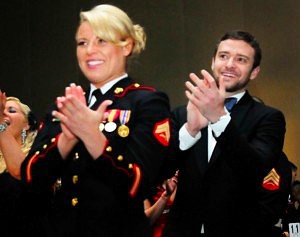 Justin Timberlake Keeps Promise by Attending Marine Corps Ball