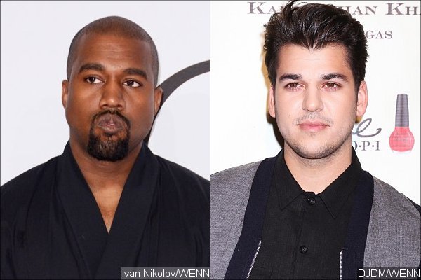Kanye West 'Working His Magic' in Rob Kardashian's Weight Transformation