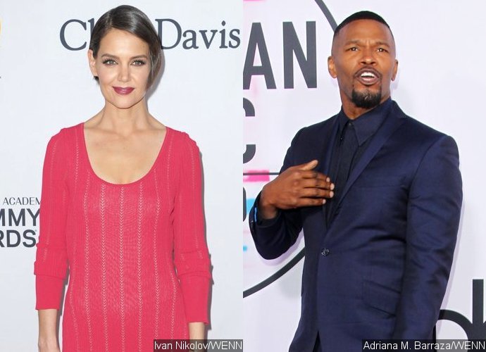 Katie Holmes and Jamie Foxx Show Rare PDA at 2018 Pre-Grammy Gala