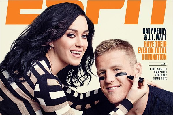 Katy Perry Covers ESPN Magazine, Talks Nerves for Super Bowl Gig