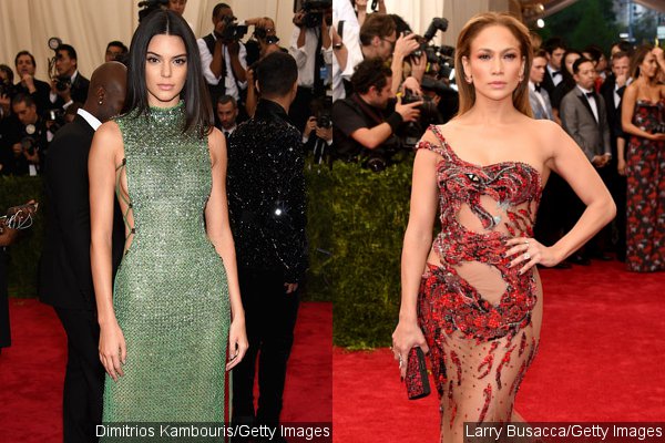 Kendall Jenner Flaunts Side Boobs, Jennifer Lopez Bares Butt at 2015 Met Gala