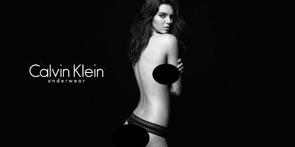 Kendall Jenner Goes Topless in New Calvin Klein Lingerie Campaign