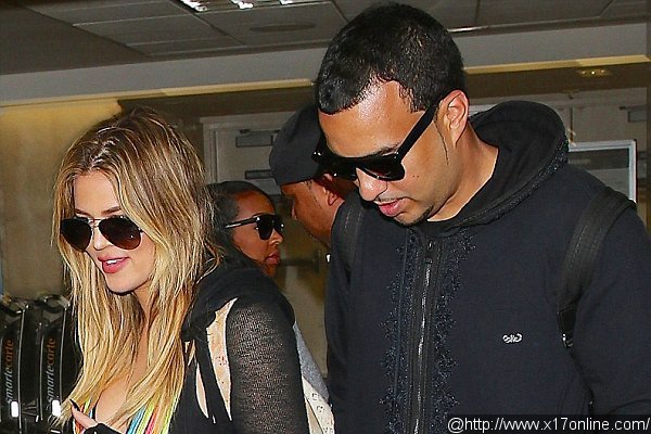 Khloe Kardashian and French Montana Arrive Together at LAX After Florida Vacation