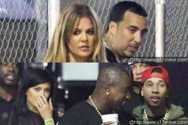 Khloe Kardashian and Kylie Jenner Double Date at Chris Brown Concert