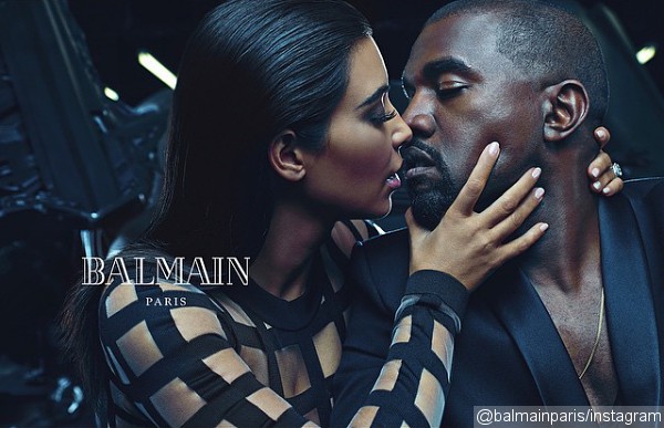 Kim Kardashian and Kanye West Star in Steamy New Balmain Campaign