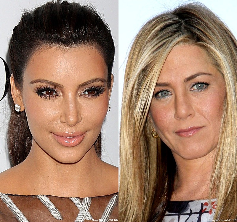 Kim Kardashian Gets Compared to Jennifer Aniston for Playing Coy About Love Life