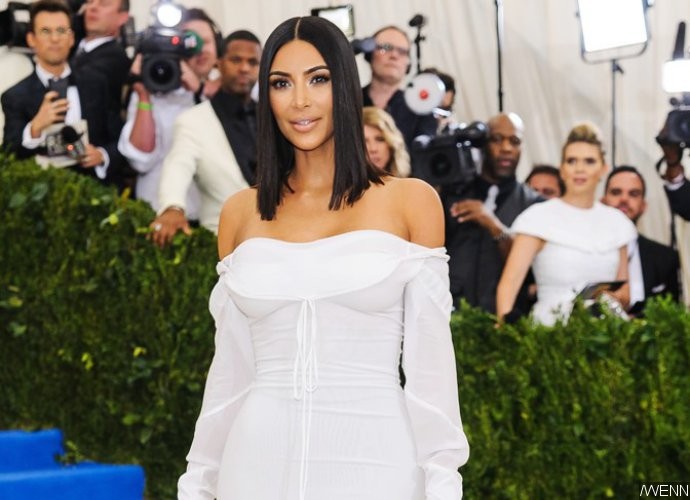 Kim Kardashian Plays It Safe in Completely Bling-Free Dress at the 2017 Met Gala
